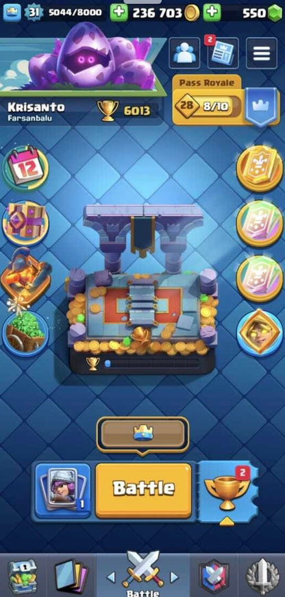 Clash Royale KT11 6K Trophäen