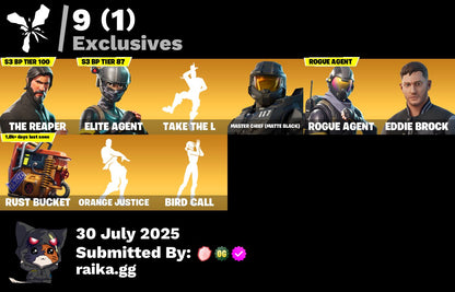 ALL PLATFORMS | 80 SKINS | THE REAPER | MASTER CHIEF | ROGUE - Accelix