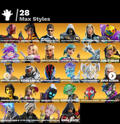 Fortnite 121 SKINS / Renegade Raider FA