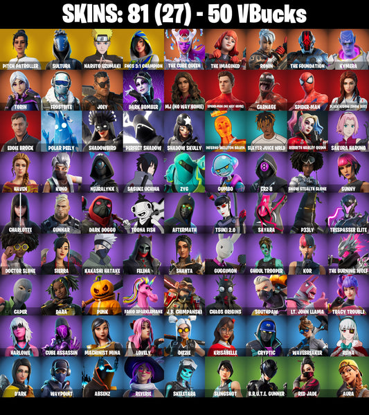 81 SKINS | PITCH PATROLLER | SULTURA | NARUTO
 [PC/PSN/XBOX] - Accelix