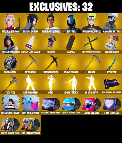 81 SKINS | PITCH PATROLLER | SULTURA | NARUTO
 [PC/PSN/XBOX] - Accelix